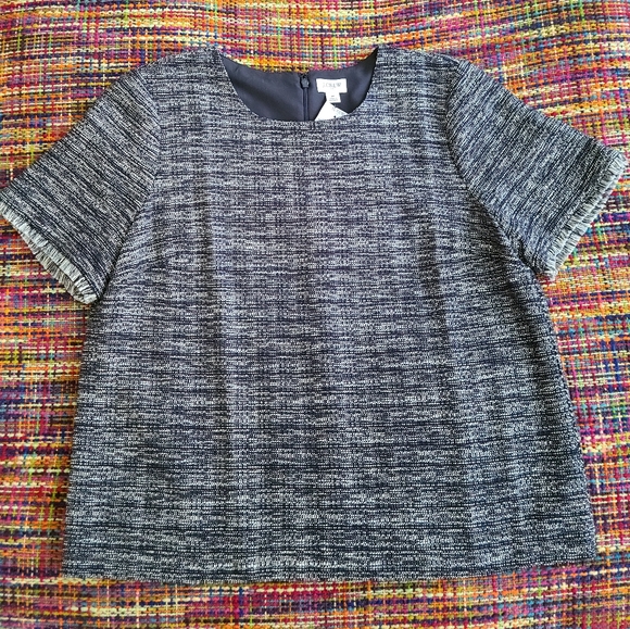 J Crew Tweed Top - Picture 2 of 5